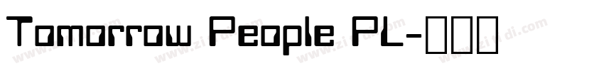 Tomorrow People PL字体转换